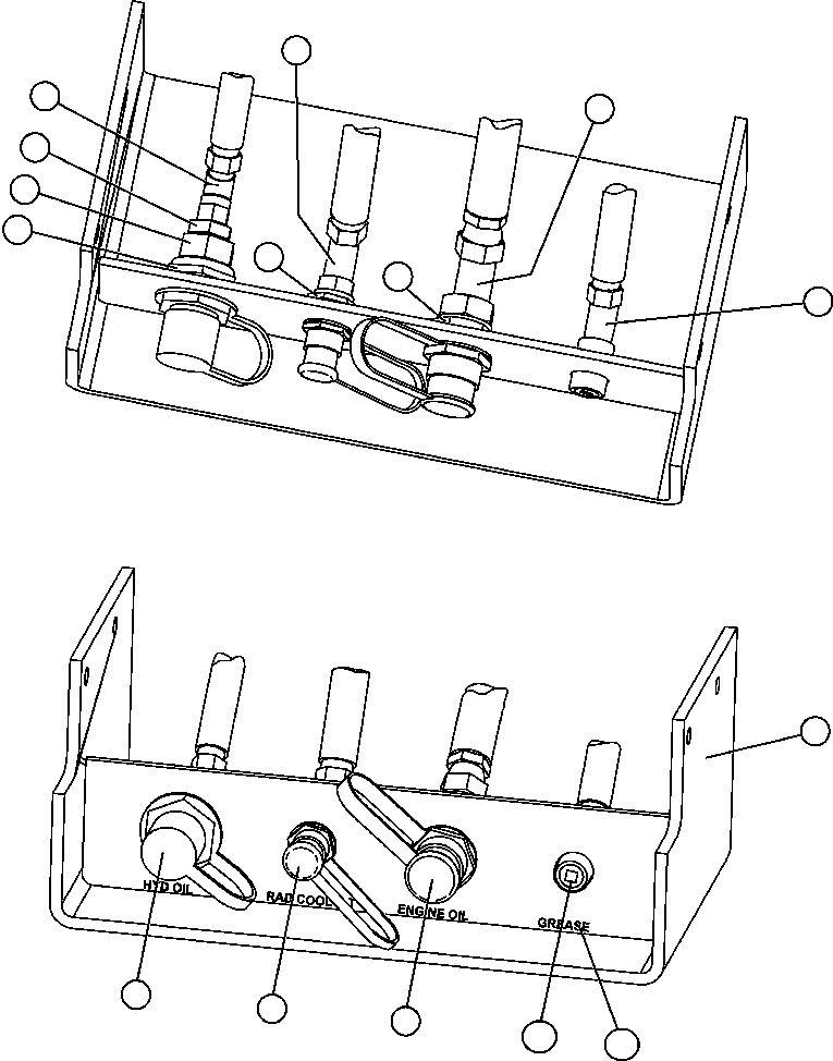 Komatsu parts book diagram for AFE47-FH 730E S/N A30524     NITTETSU: SERVICE CENTER - FILL STATION