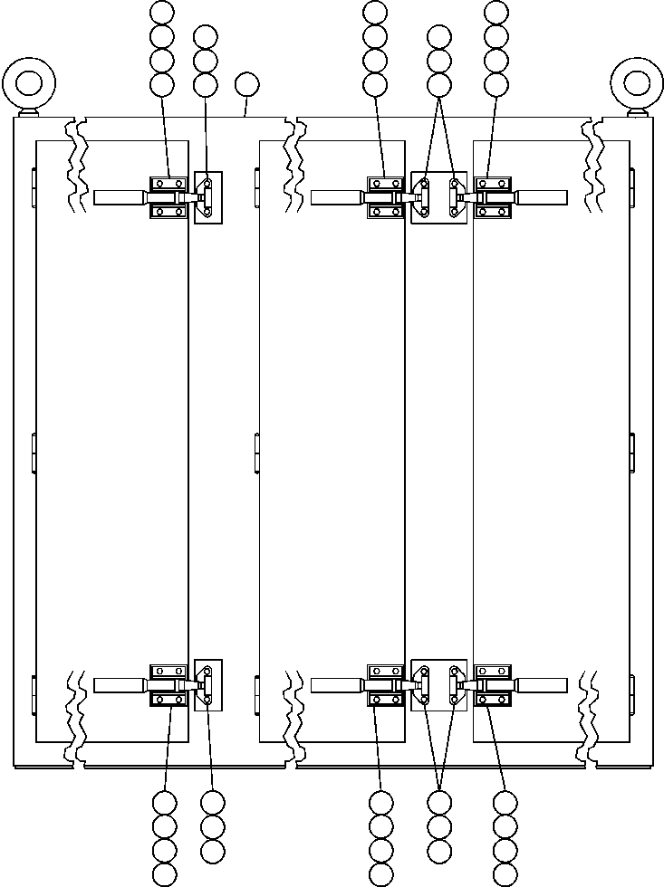Komatsu parts book diagram for AFE47-FH 730E S/N A30524     NITTETSU: CONTROL CABINET - OUTER, FRONT