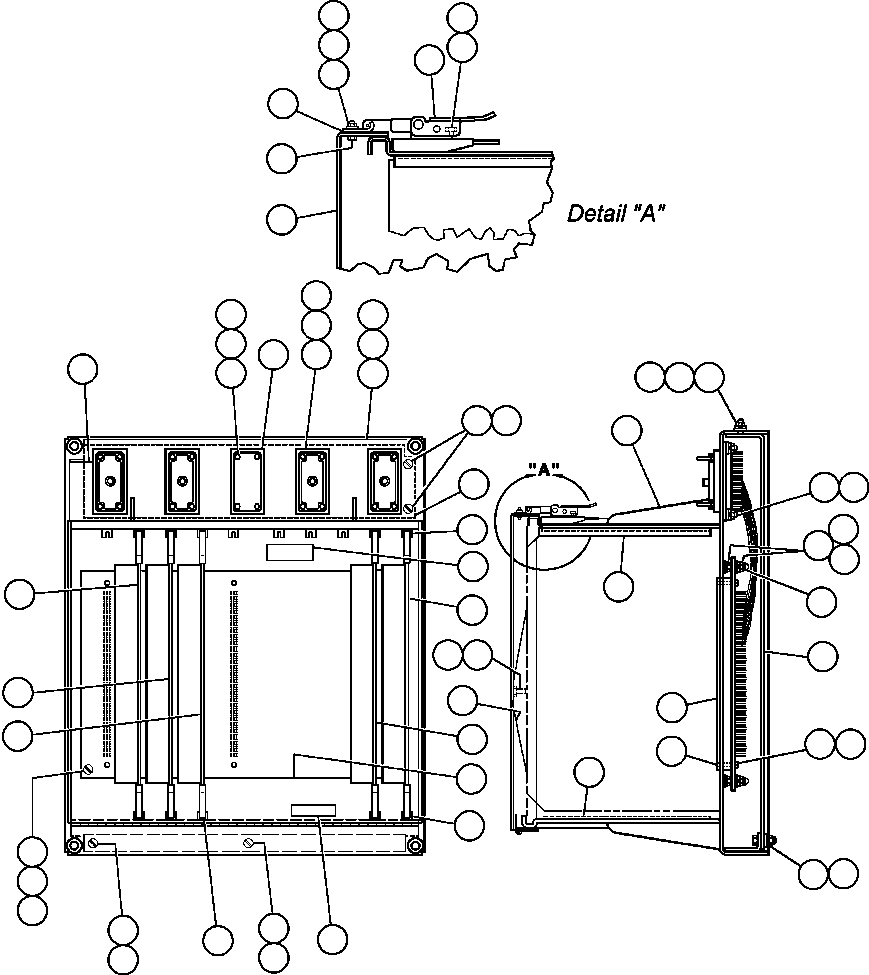 Komatsu parts book diagram for AFE47-FH 730E S/N A30524     NITTETSU: PANEL - STATEX III (PB8946)