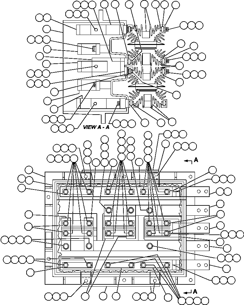 Komatsu parts book diagram for AFE47-FH 730E S/N A30524     NITTETSU: RECTIFIER PANEL (GE0557)