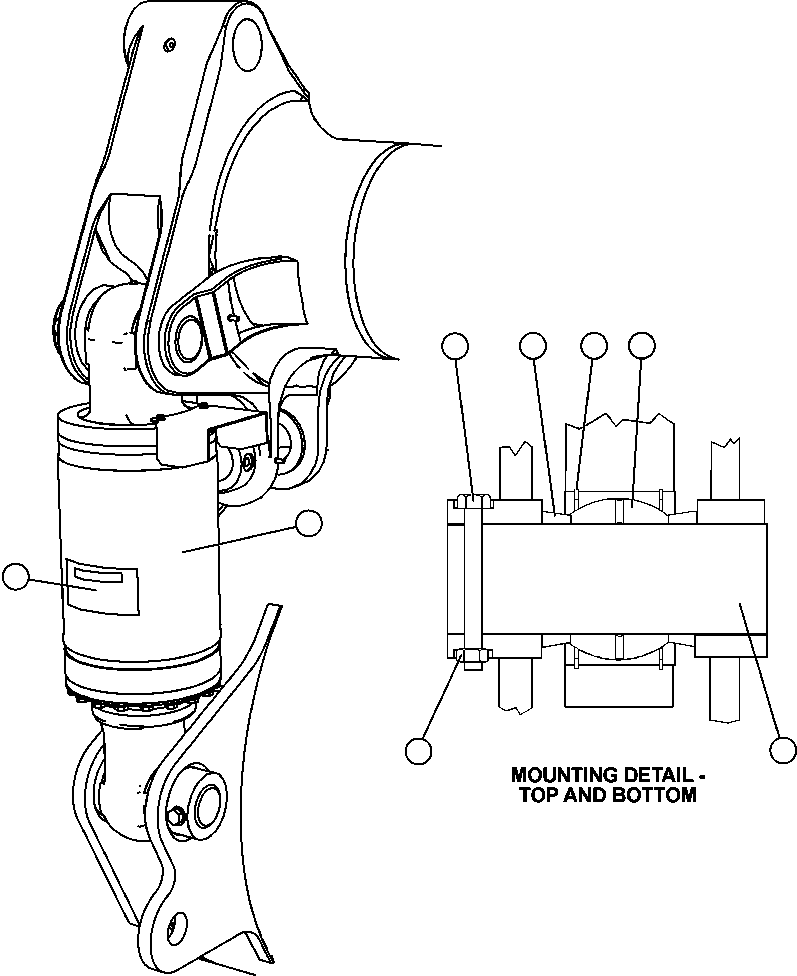 Komatsu parts book diagram for AFE47-FM 730E S/N A30531 - A30534     RUSSIAN COPPER COMPANY (RMK): REAR SUSPENSION & MOUNTING