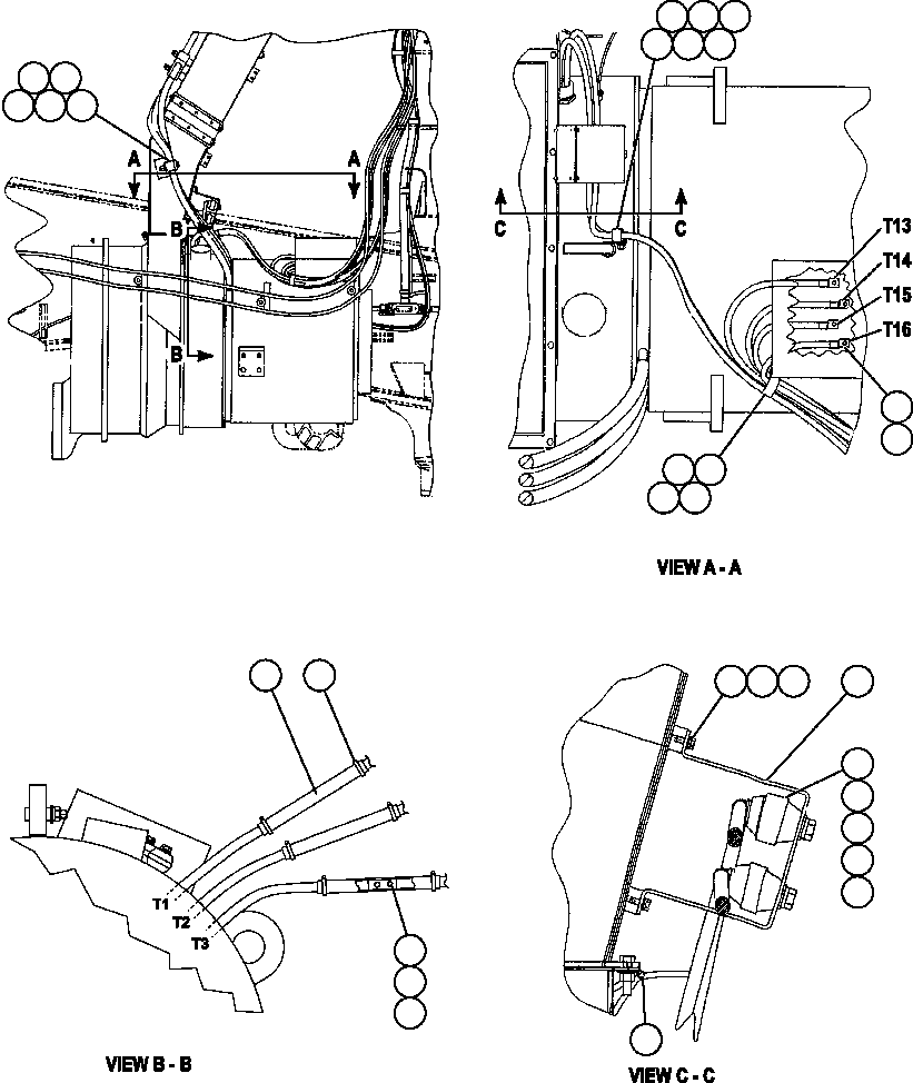 Komatsu parts book diagram for AFE47-FM 730E S/N A30531 - A30534     RUSSIAN COPPER COMPANY (RMK): ALTERNATOR EXTERNAL WIRING CONNECTIONS