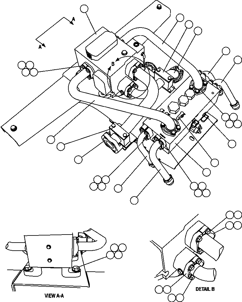 Komatsu parts book diagram for AFE47-FM 730E S/N A30531 - A30534     RUSSIAN COPPER COMPANY (RMK): PUMP MODULE - 2