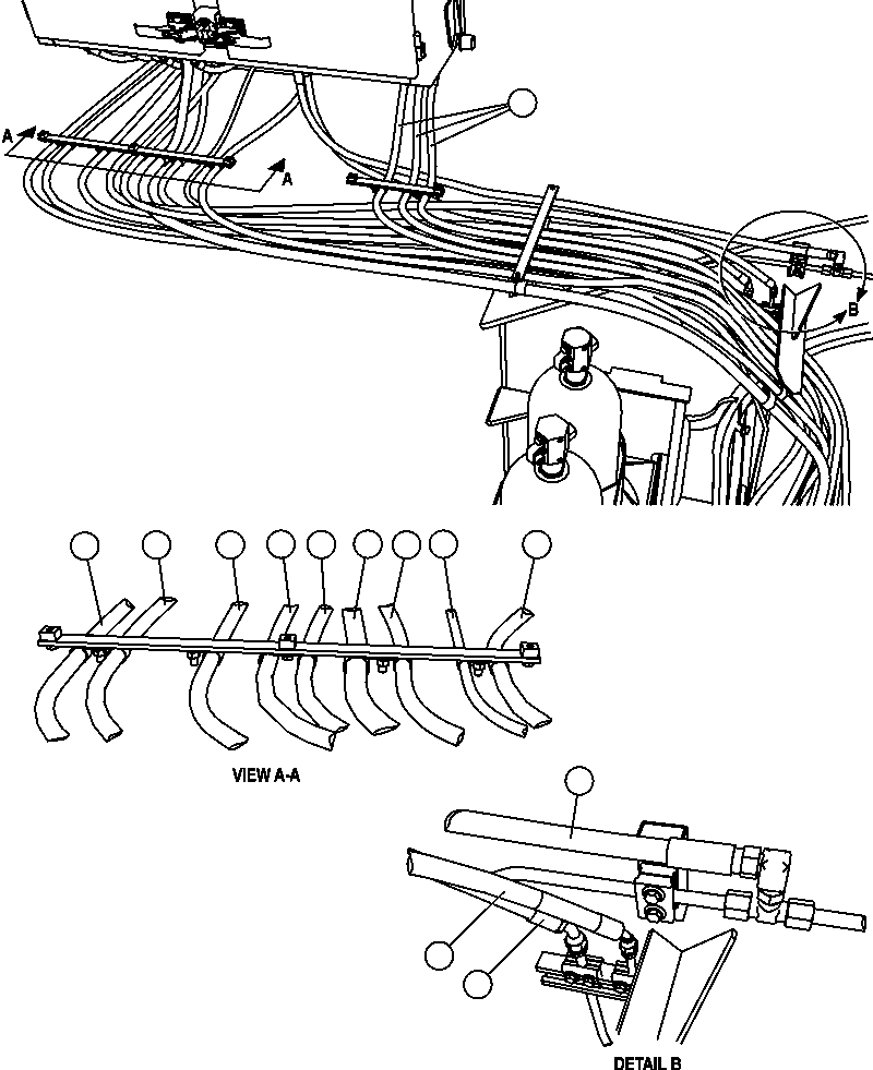 Komatsu parts book diagram for AFE47-FM 730E S/N A30531 - A30534     RUSSIAN COPPER COMPANY (RMK): BRAKE CABINET/CAB PIPING