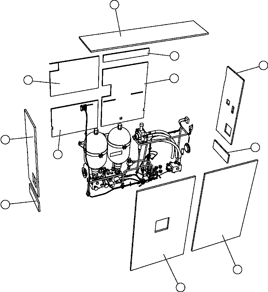 Komatsu parts book diagram for AFE47-FM 730E S/N A30531 - A30534     RUSSIAN COPPER COMPANY (RMK): BRAKE CABINET INSTALLATION (ARCTIC)