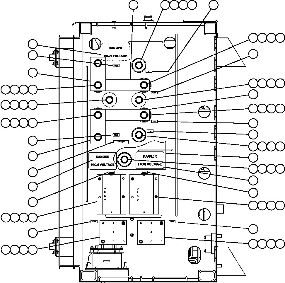 Komatsu parts book diagram for AFE47-FM 730E S/N A30531 - A30534     RUSSIAN COPPER COMPANY (RMK): CONTROL CABINET - CENTER DOOR (LEFT SIDE WALL)