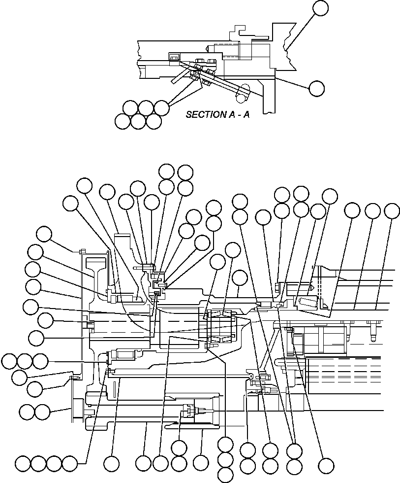 Komatsu parts book diagram for AFE47-FM 730E S/N A30531 - A30534     RUSSIAN COPPER COMPANY (RMK): MOTORIZED WHEEL - 788FS10 (PB9732)