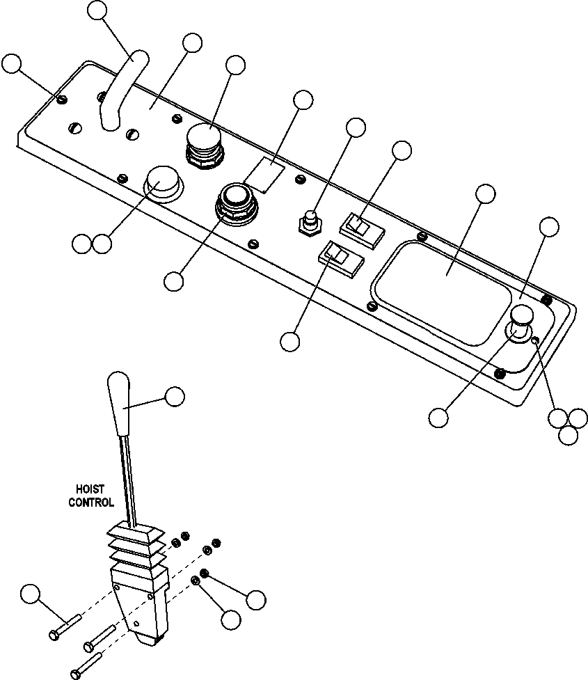 Komatsu parts book diagram for AFE47-FP 730E S/N A30541 - A30545 & A30550 - A30551      DARMA HENWA: CENTER CONSOLE CONTROLS