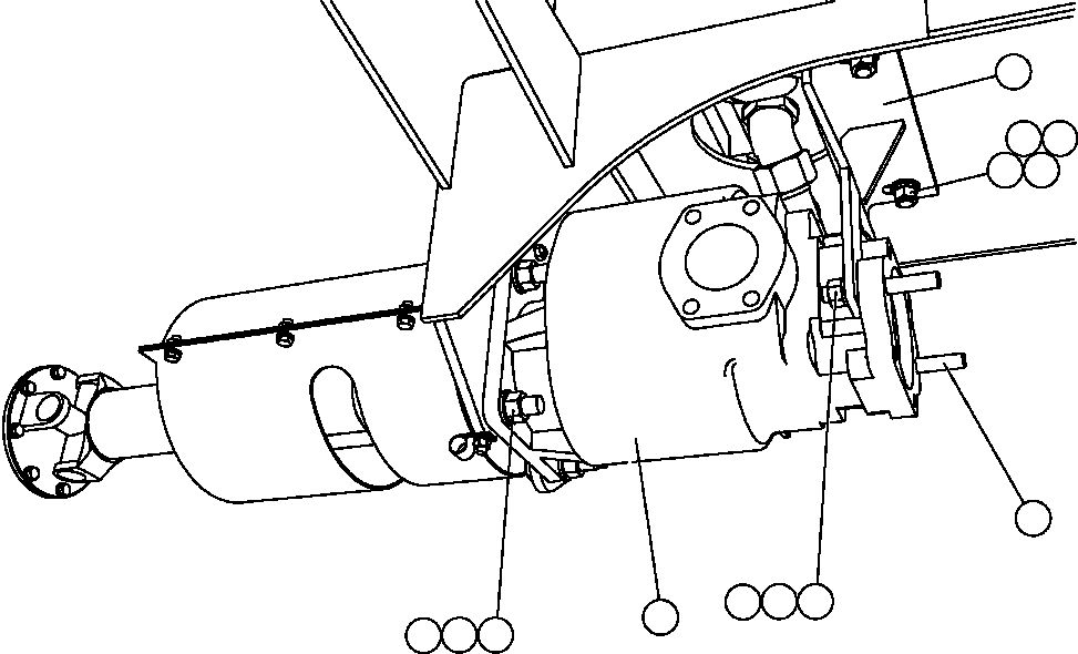Komatsu parts book diagram for AFE47-FP 730E S/N A30541 - A30545 & A30550 - A30551      DARMA HENWA: PUMP MODULE - HOIST PUMP