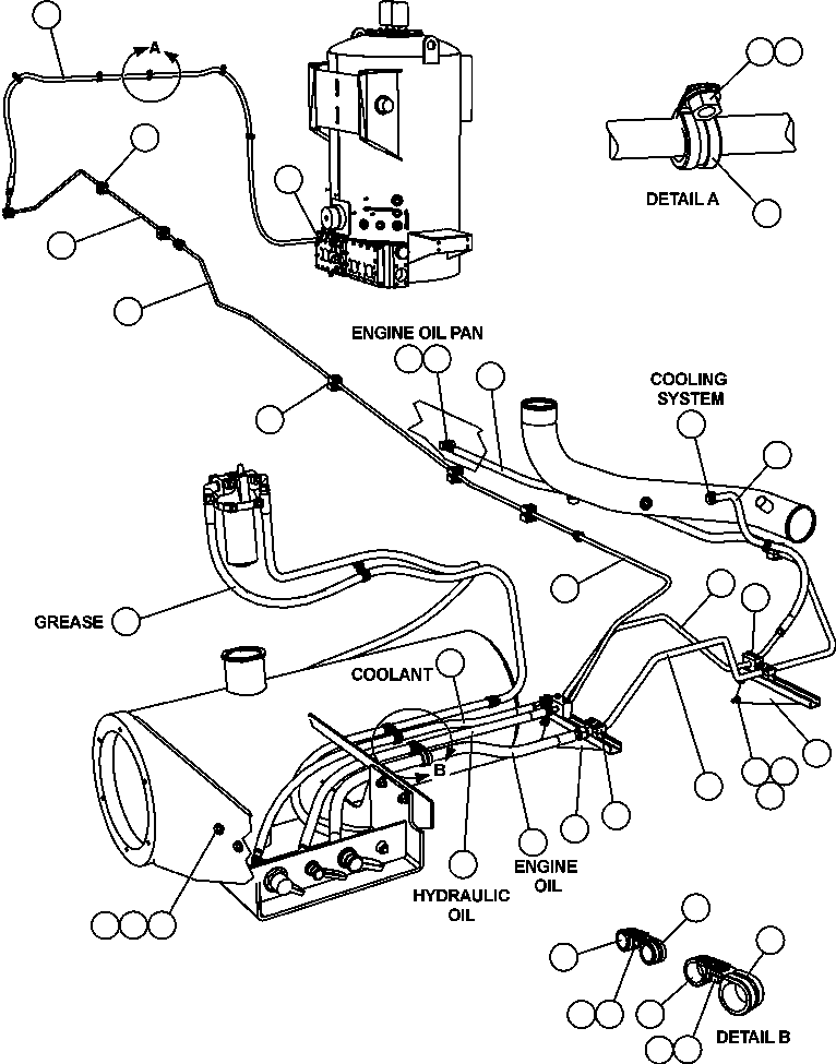 Komatsu parts book diagram for AFE47-FP 730E S/N A30541 - A30545 & A30550 - A30551      DARMA HENWA: SERVICE CENTER - R.H.