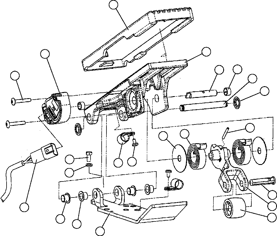 Komatsu parts book diagram for AFE47-FQ 730E S/N A30546 - A30549     ROSSING URANIUM: ELECTRONIC TREADLE  1/2 (PB9506)