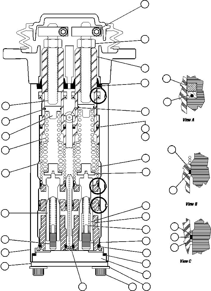Komatsu parts book diagram for AFE47-FQ 730E S/N A30546 - A30549     ROSSING URANIUM: BRAKE VALVE SUB-ASSEMBLY   2/2 (BF2463)