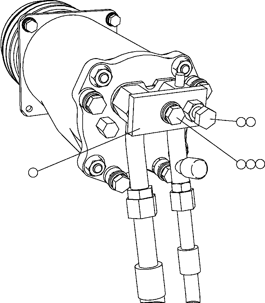 Komatsu parts book diagram for AFE47-FQ 730E S/N A30546 - A30549     ROSSING URANIUM: ADJUSTABLE HOLD-DOWN ASSEMBLY (EJ1087)