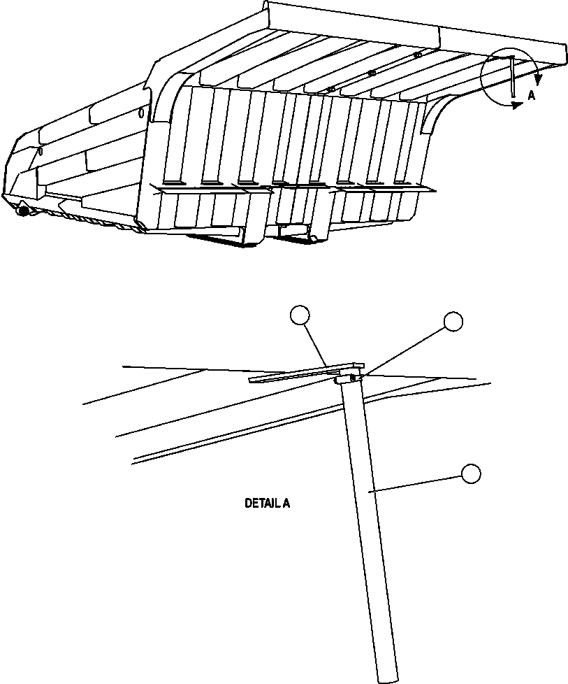 Komatsu parts book diagram for AFE47-FQ 730E S/N A30546 - A30549     ROSSING URANIUM: BODY POSITION INDICATOR