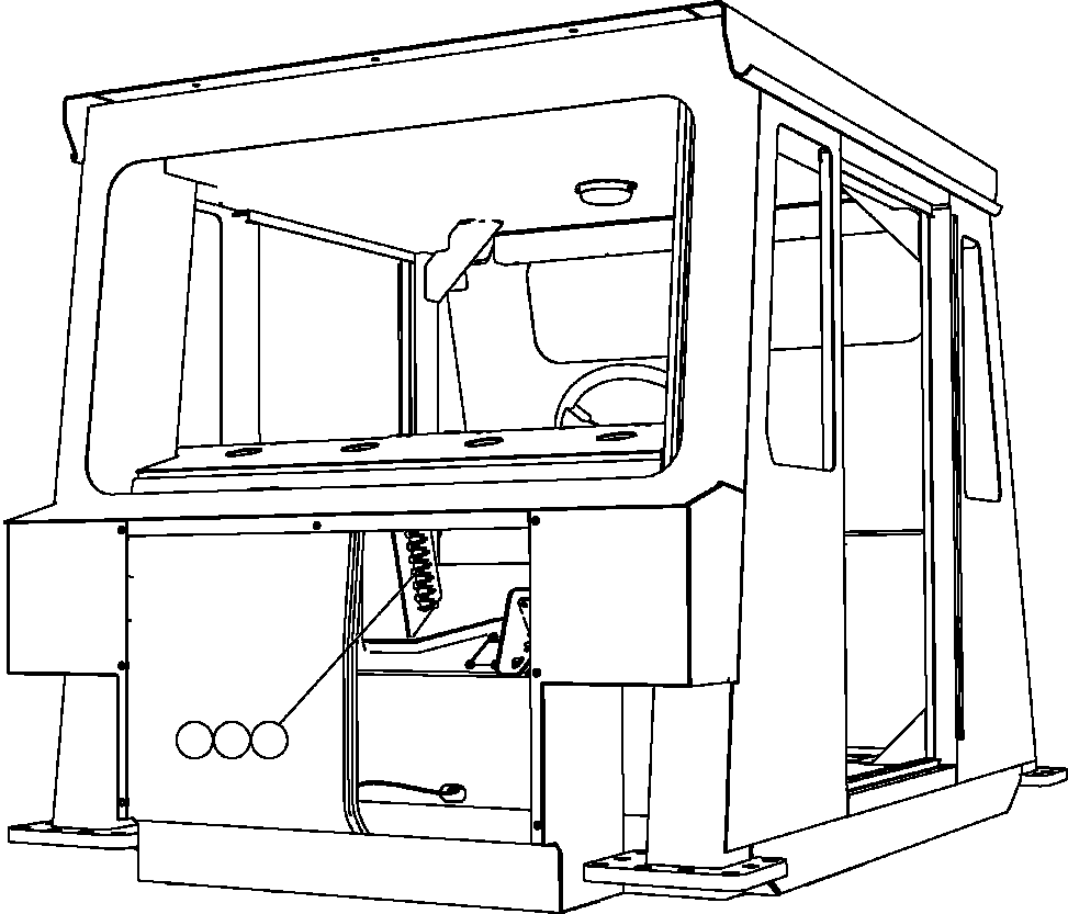 Komatsu parts book diagram for AFE47-FQ 730E S/N A30546 - A30549     ROSSING URANIUM: CAB ELECTRICAL COMPONENTS