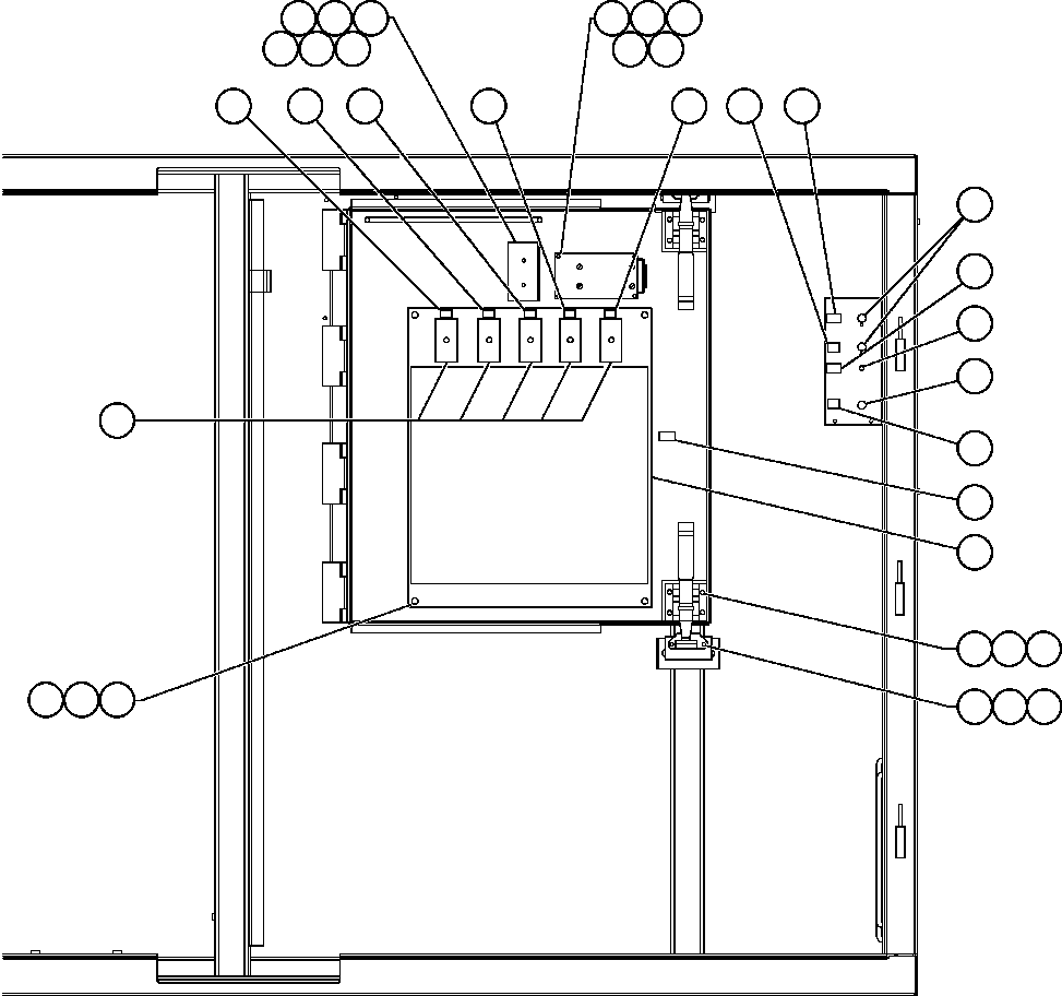 Komatsu parts book diagram for AFE47-FQ 730E S/N A30546 - A30549     ROSSING URANIUM: CONTROL CABINET ASSM - TROLLEY (STATEX III)