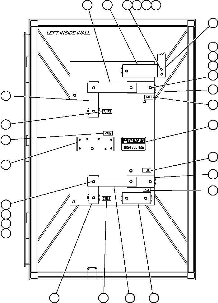 Komatsu parts book diagram for AFE47-FQ 730E S/N A30546 - A30549     ROSSING URANIUM: CONTROL CABINET - L.H. SIDE
