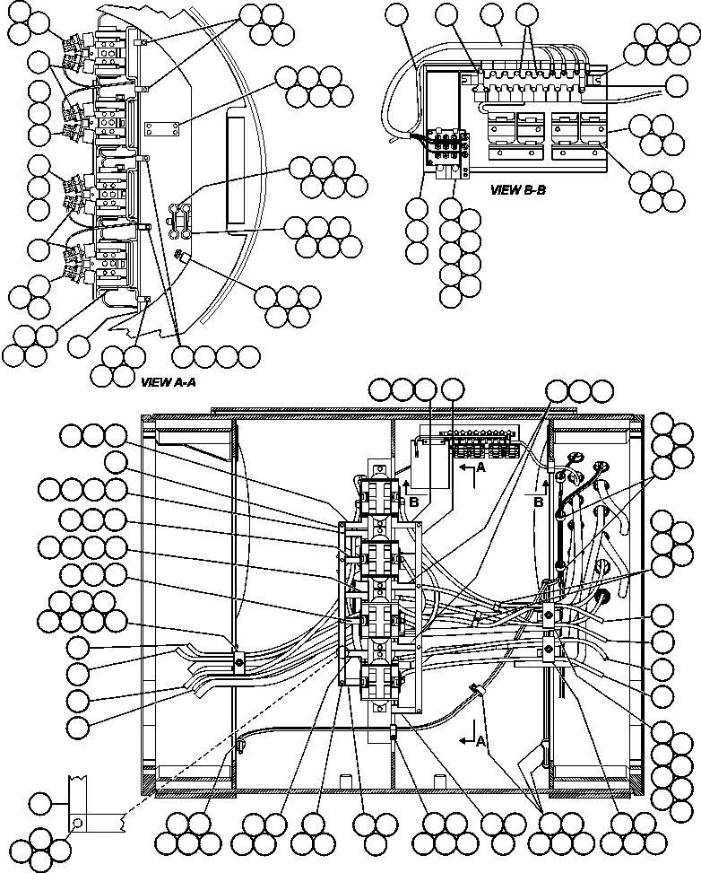 Komatsu parts book diagram for AFE47-FQ 730E S/N A30546 - A30549     ROSSING URANIUM: DIESEL/TROLLEY SWITCH WIRING