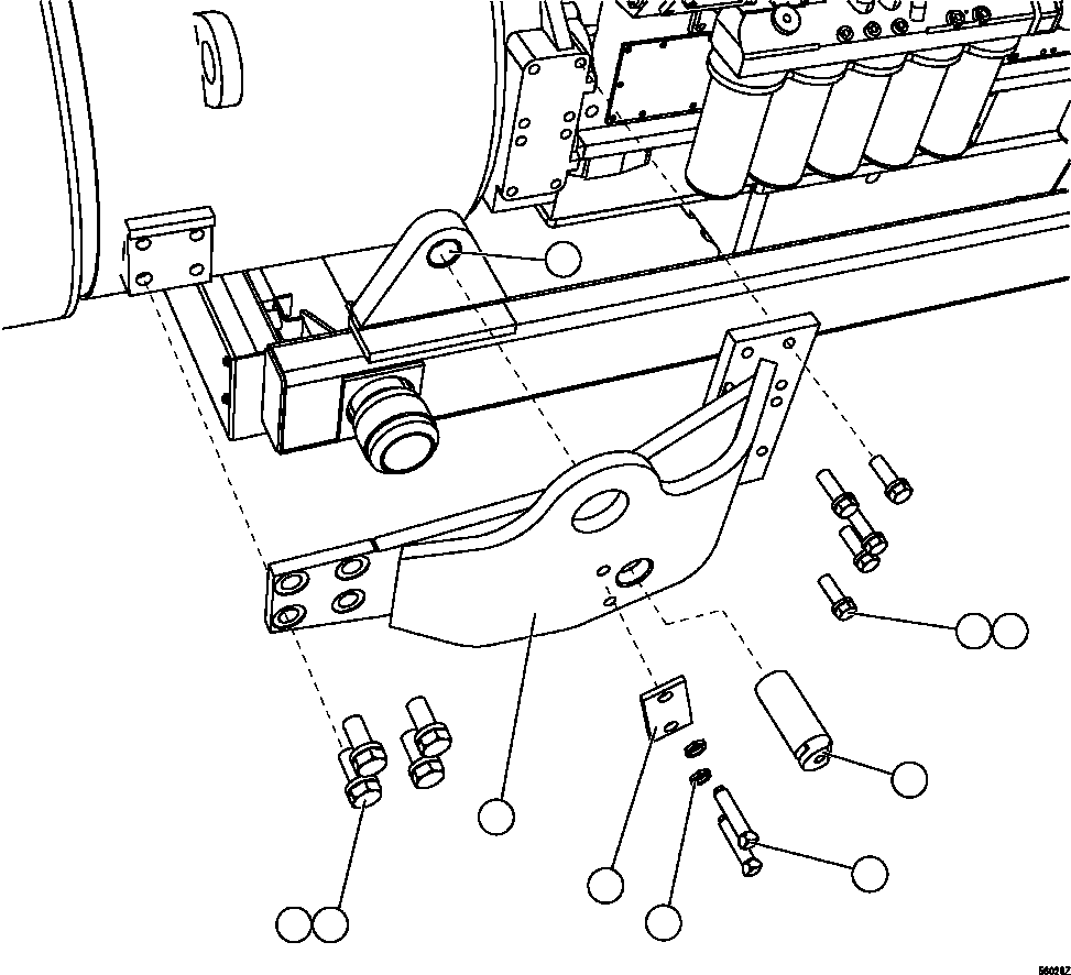 Dump Trucks Komatsu / AFE47-GD 730E S/N A30585-A30588, A30592-A30593, A30597-A30599     BAYOVAR(AFE47-GD) / ENGINE CRADLE INSTALLATION(076 : 56026)