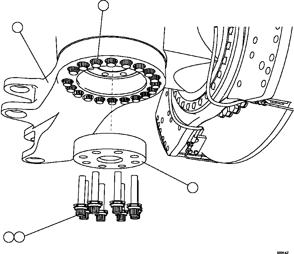 Dump Trucks Komatsu / AFE47-GD 730E S/N A30585-A30588, A30592-A30593, A30597-A30599     BAYOVAR(AFE47-GD) / STEERING ARMS INSTALLATION(134 : 55914)