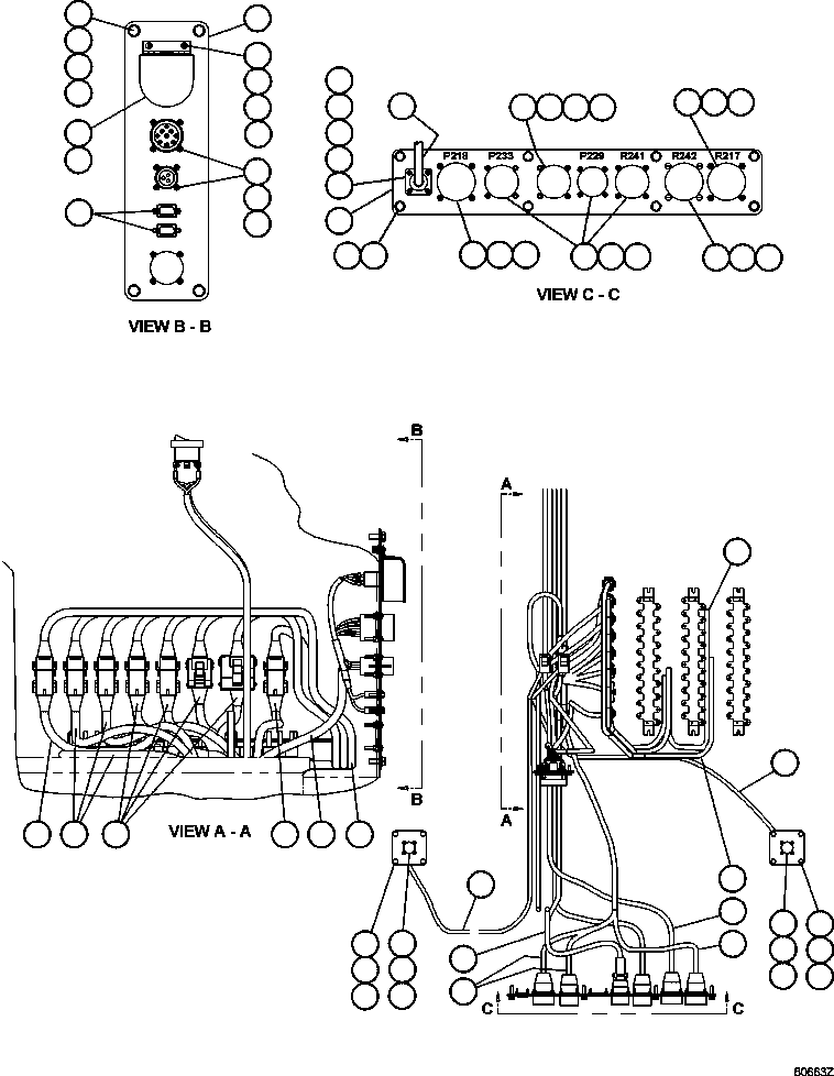 Dump Trucks Komatsu / AFE47-GD 730E S/N A30585-A30588, A30592-A30593, A30597-A30599     BAYOVAR(AFE47-GD) / CAB CONNECTOR PLATE & WIRING(326 : 60663)