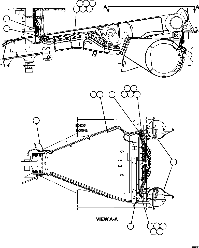 Dump Trucks Komatsu / AFE47-GD 730E S/N A30585-A30588, A30592-A30593, A30597-A30599     BAYOVAR(AFE47-GD) / PAYLOAD METER III - FRAME WIRING(402 : 55720)