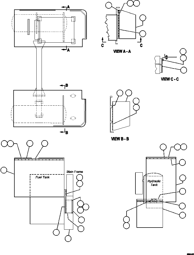 Komatsu parts book diagram for AFE47-GG 730E S/N A30600-A30601 & A30604-A30605    ROSSING (Trolley): MUD FLAP INSTALLATION ( 1/2)