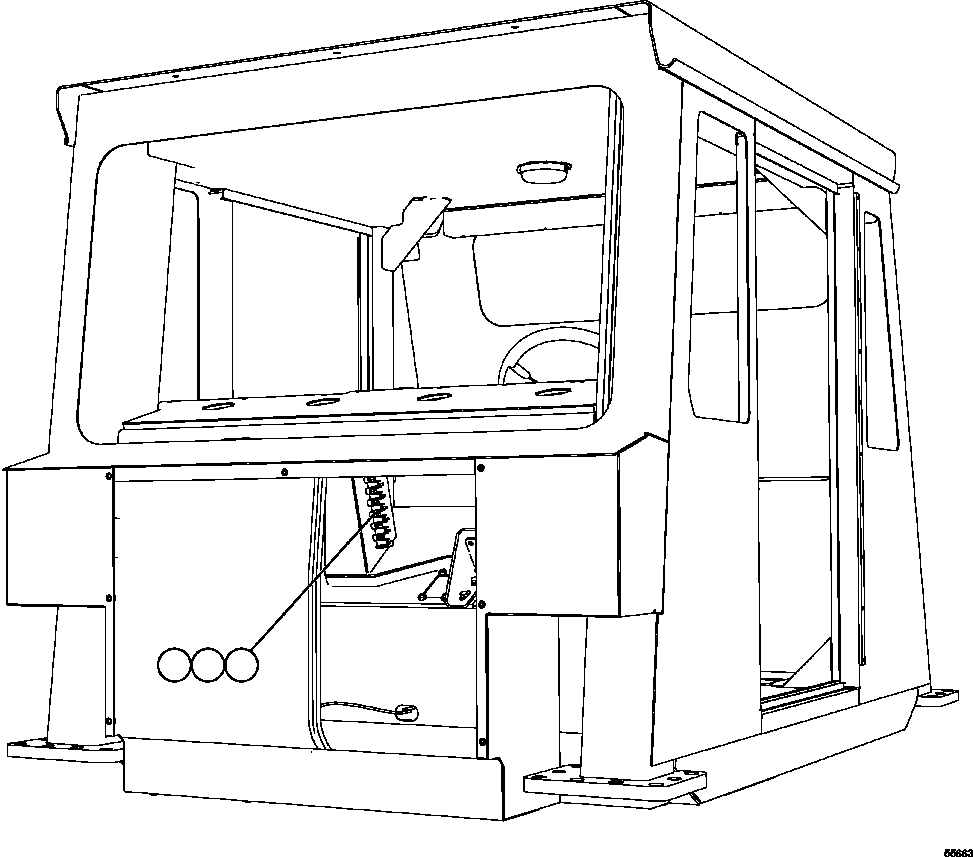 Komatsu parts book diagram for AFE47-GG 730E S/N A30600-A30601 & A30604-A30605    ROSSING (Trolley): CAB ELECTRICAL COMPONENTS