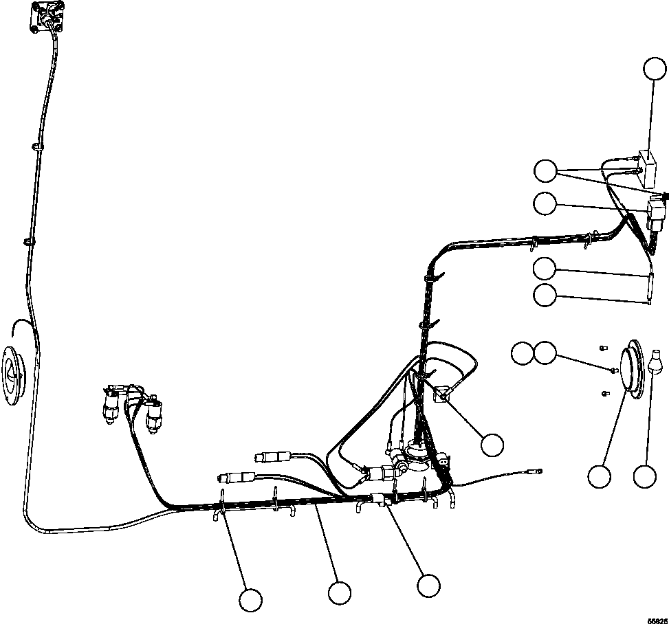 Komatsu parts book diagram for AFE47-GG 730E S/N A30600-A30601 & A30604-A30605    ROSSING (Trolley): BRAKE CABINET WIRING
