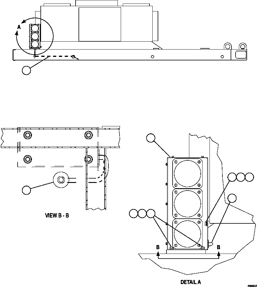 Komatsu parts book diagram for AFE47-GG 730E S/N A30600-A30601 & A30604-A30605    ROSSING (Trolley): PAYLOAD METER III - INDICATOR LIGHTS - RIGHT DECK