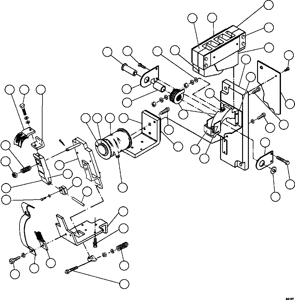Komatsu parts book diagram for AFE47-GG 730E S/N A30600-A30601 & A30604-A30605    ROSSING (Trolley): CONTACTOR - GIC (VS8196)
