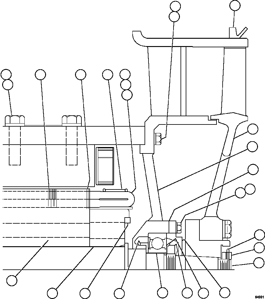 Komatsu parts book diagram for AFE47-GG 730E S/N A30600-A30601 & A30604-A30605    ROSSING (Trolley): BLOWER MOTOR (NON-COMMUTATOR END) (GE0017)