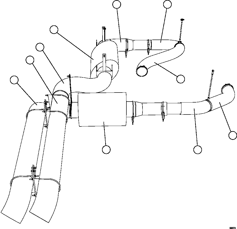 Dump Trucks Komatsu / AFE47-GN 730E S/N A30626 - A30627 & A30630 - A30631    EXXARO GROOTEGELUK(AFE47-GN) / EXHAUST BLANKETS(062 : 55878)