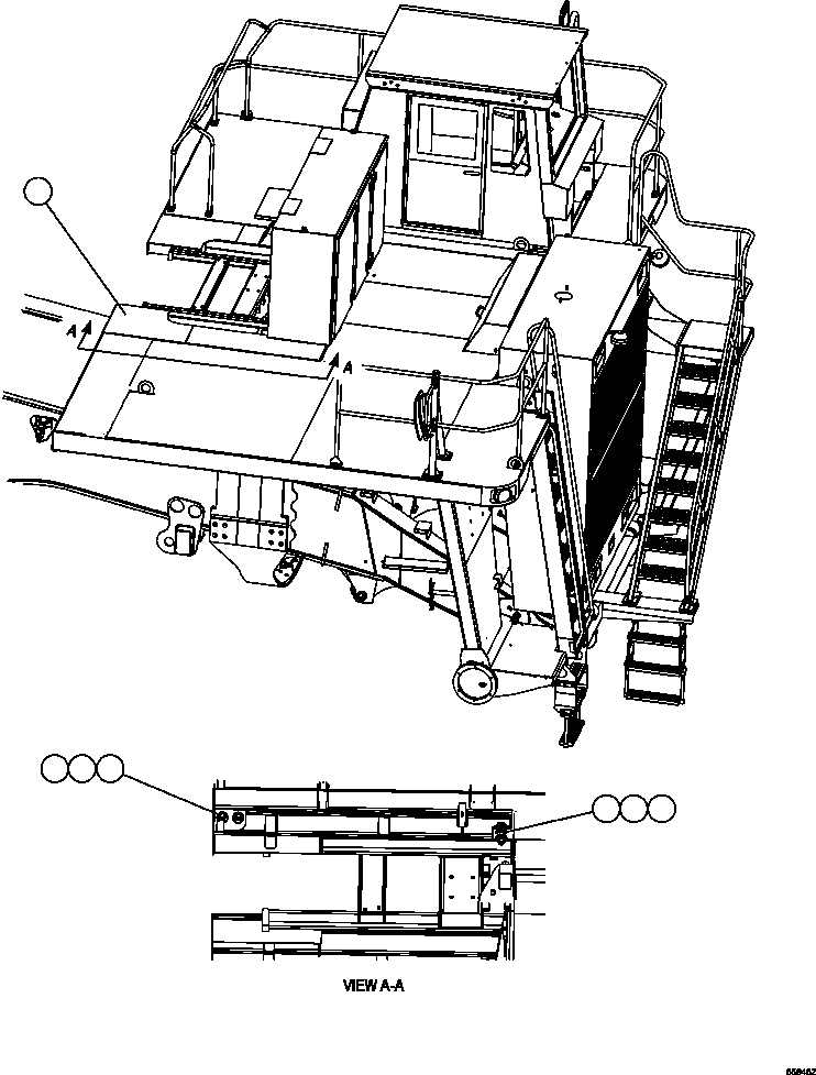 Dump Trucks Komatsu / AFE47-GP 730E S/N A30628 - A30629 & A30632   KUMBA KOLOMELA(AFE47-GP) / RH REAR CENTER DECK INSTALLATION(026 : 55845)