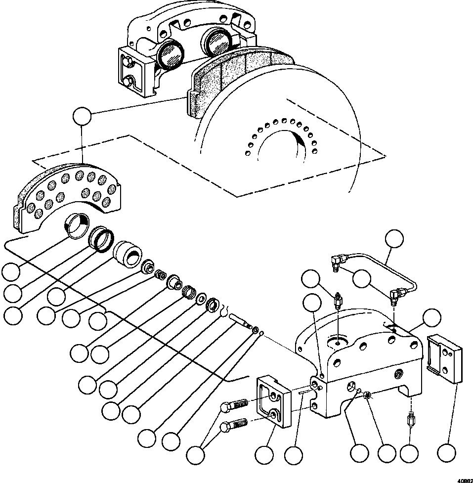 Dump Trucks Komatsu / AFE47-GP 730E S/N A30628 - A30629 & A30632   KUMBA KOLOMELA(AFE47-GP) / REAR DISC BRAKE ASSEMBLY            PB8877(100 : 40862)