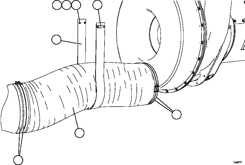 Dump Trucks Komatsu / AFE47-GP 730E S/N A30628 - A30629 & A30632   KUMBA KOLOMELA(AFE47-GP) / DRIVE AXLE BLOWER HOSE(110 : 14477)