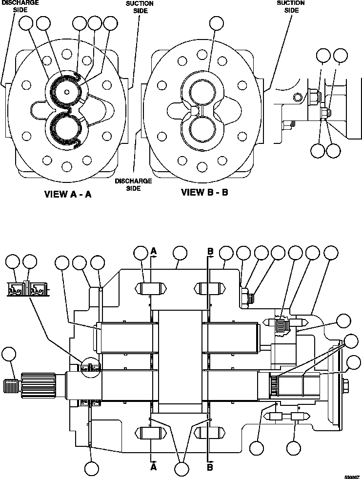 Dump Trucks Komatsu / AFE47-GP 730E S/N A30628 - A30629 & A30632   KUMBA KOLOMELA(AFE47-GP) / HOIST PUMP ASSEMBLY                PB9668(424 : 55006)