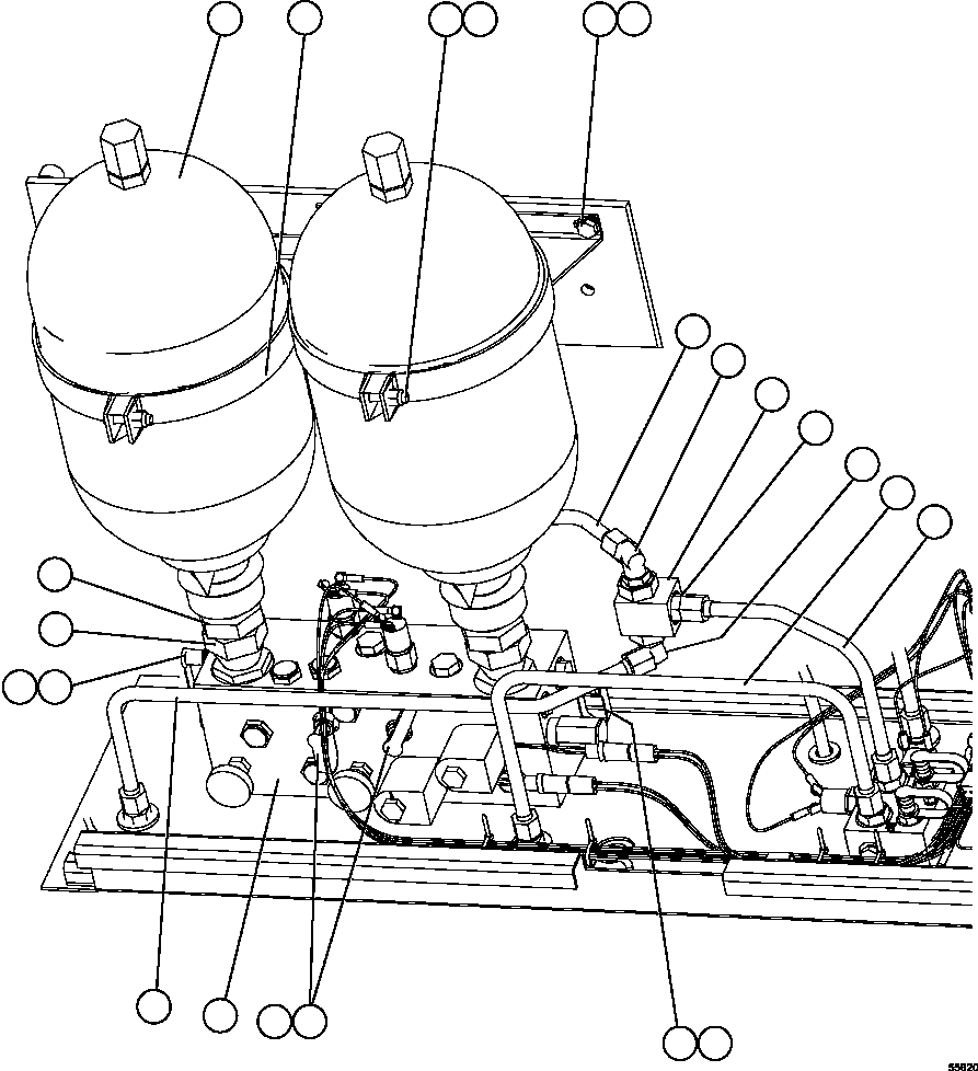 Dump Trucks Komatsu / AFE47-GP 730E S/N A30628 - A30629 & A30632   KUMBA KOLOMELA(AFE47-GP) / BRAKE CABINET ASSEMBLY    3/5(460 : 55820)