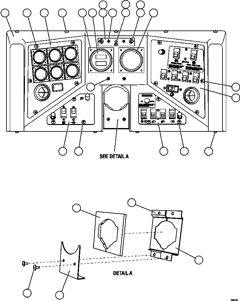 Dump Trucks Komatsu / AFE47-GT 730E S/N A30643 - A30645 & A30650   ORAPA(AFE47-GT) / INSTRUMENT PANEL ASSEMBLY(164 : 56021)