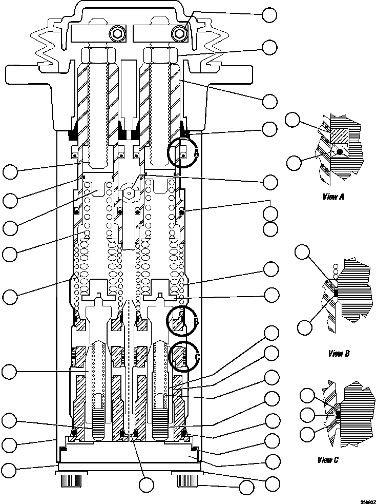 Dump Trucks Komatsu / AFE47-GT 730E S/N A30643 - A30645 & A30650   ORAPA(AFE47-GT) / BRAKE VALVE SUB-ASSEMBLY   2/2       BF2463(190 : 55083)