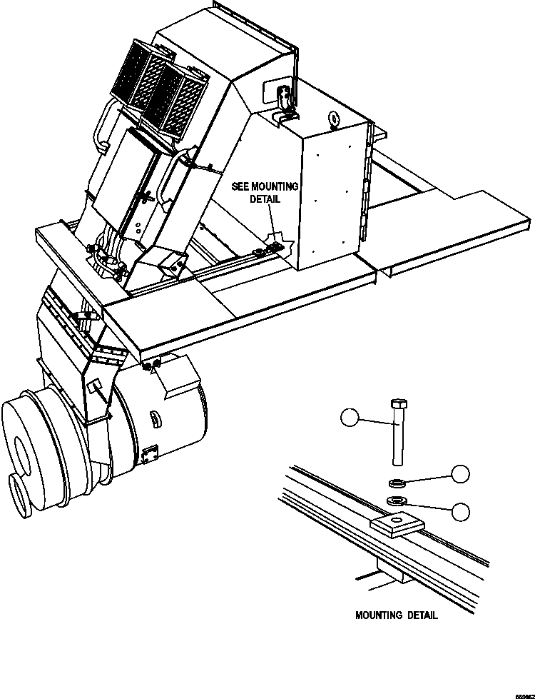 Komatsu parts book diagram for AFE47-GV 730E S/N A30648 - A30649   FOSKOR: CONTROL CABINET MOUNTING