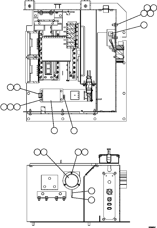 Komatsu parts book diagram for AFE47-GV 730E S/N A30648 - A30649   FOSKOR: CAB INTERFACE COMPARTMENT      4/4