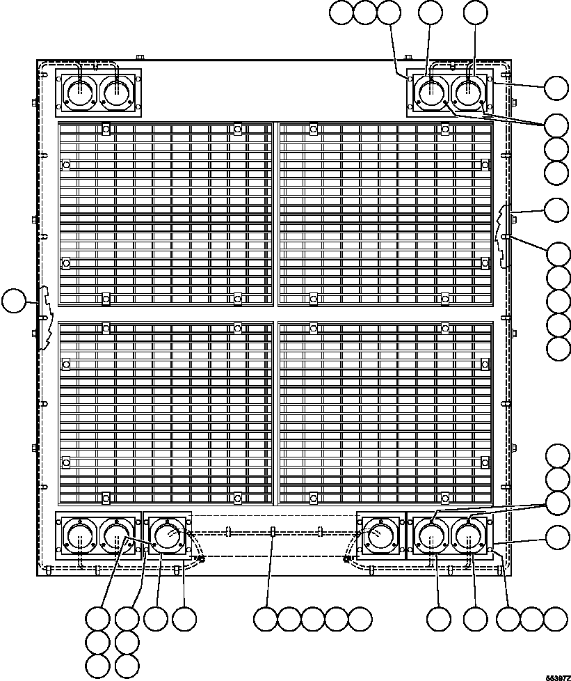 Komatsu parts book diagram for AFE47-GV 730E S/N A30648 - A30649   FOSKOR: HEADLIGHTS / FOGLIGHTS INSTALLATION