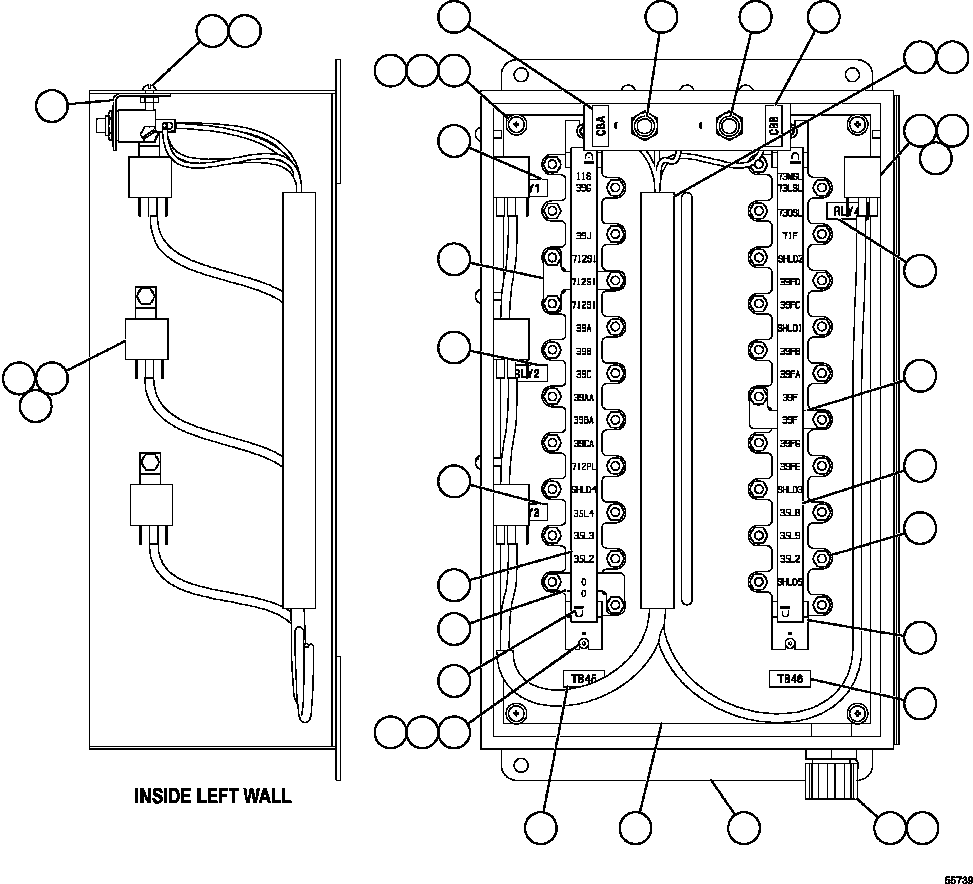 Komatsu parts book diagram for AFE47-GV 730E S/N A30648 - A30649   FOSKOR: JUNCTION BOX ASSEMBLY - PLM III  EL4788