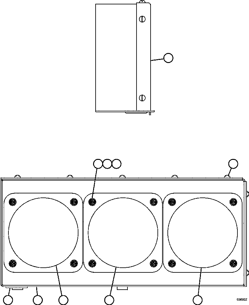 Komatsu parts book diagram for AFE47-GV 730E S/N A30648 - A30649   FOSKOR: PAYLOAD METER III - INDICATOR LIGHT ASSEMBLY