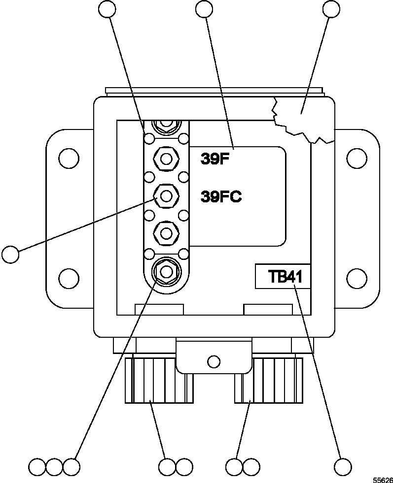 Komatsu parts book diagram for AFE47-GV 730E S/N A30648 - A30649   FOSKOR: JUNCTION BOX ASSEMBLY - RH      EK7633