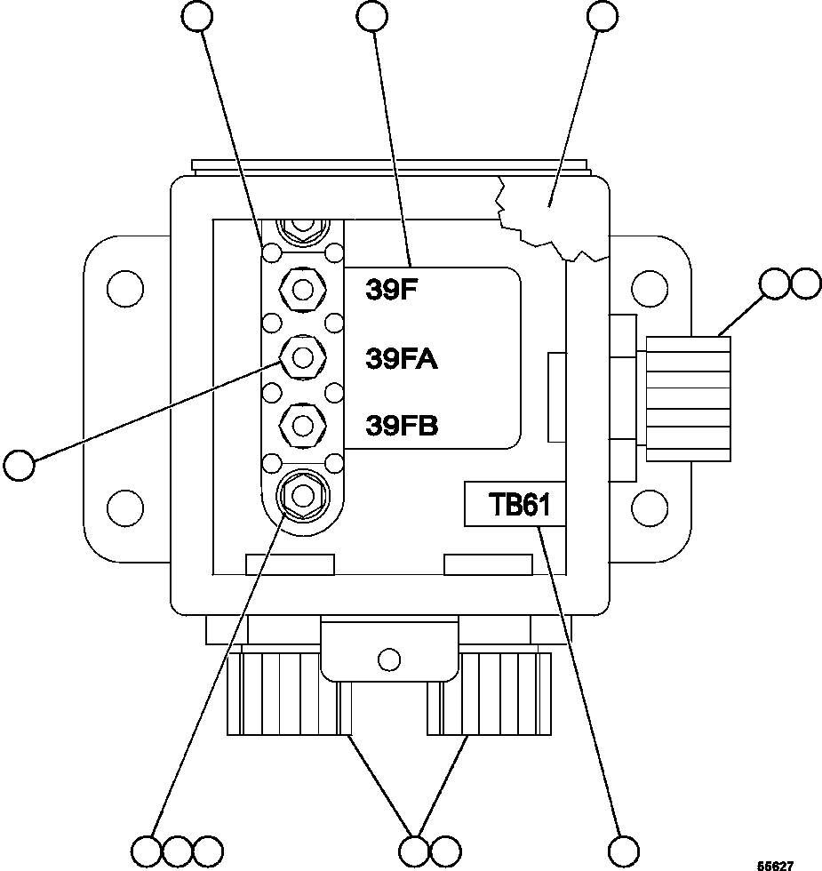 Komatsu parts book diagram for AFE47-GV 730E S/N A30648 - A30649   FOSKOR: JUNCTION BOX ASSEMBLY - REAR      EK7631
