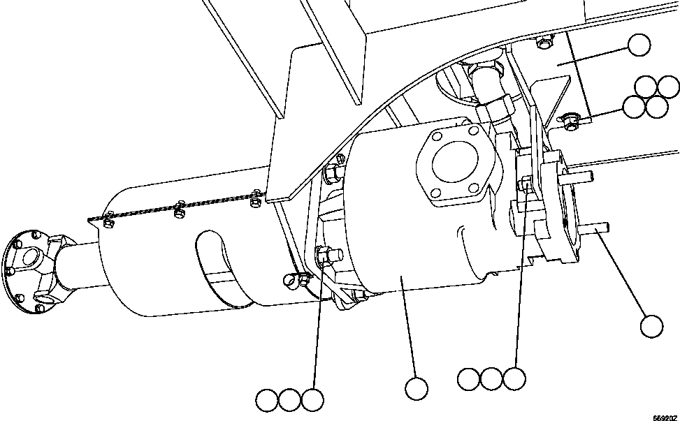 Komatsu parts book diagram for AFE47-GV 730E S/N A30648 - A30649   FOSKOR: PUMP MODULE - HOIST PUMP