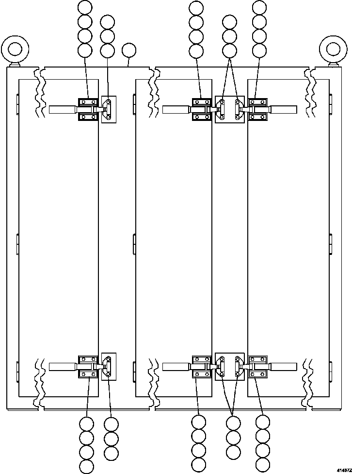 Komatsu parts book diagram for AFE47-GV 730E S/N A30648 - A30649   FOSKOR: CONTROL CABINET - OUTER, FRONT