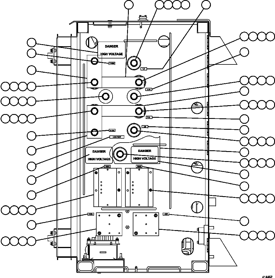 Komatsu parts book diagram for AFE47-GV 730E S/N A30648 - A30649   FOSKOR: CONTROL CABINET - CENTER DOOR (LEFT SIDE WALL)